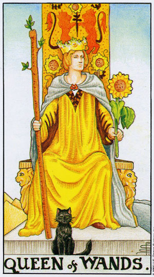 78張塔羅牌圖片解釋大全之權(quán)杖女王